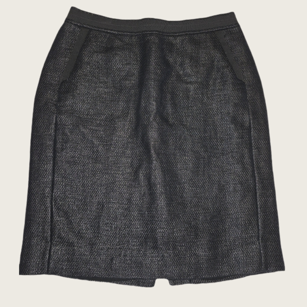 Womens Size 6 Ann Taylor Black Midi Pencil Skirt
